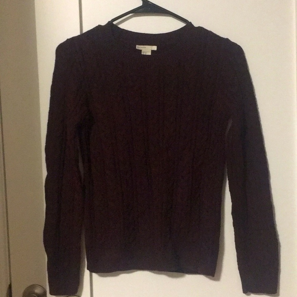 Maroon Sweater Top